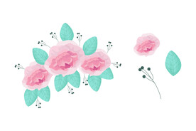 卡通花