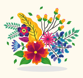 卡通花