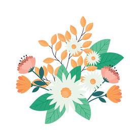 卡通花