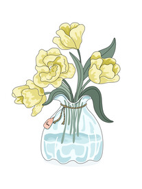 卡通花