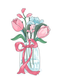 卡通花