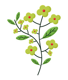 卡通花