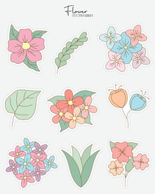 卡通花
