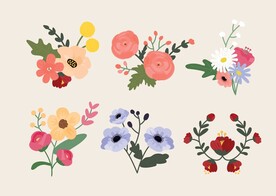 卡通花