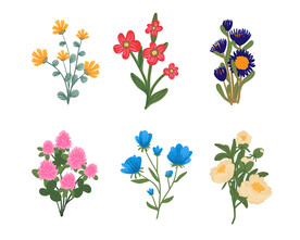 卡通花