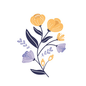 卡通花