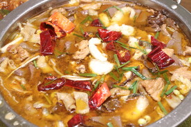 水煮杂烩 鸭茎 肉片
