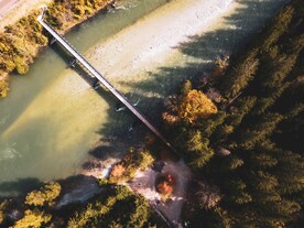 森林河流桥梁