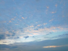 晚霞鱼鳞云