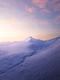 雪山日出
