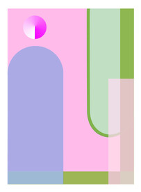 水彩几何时尚艺术挂画装饰画