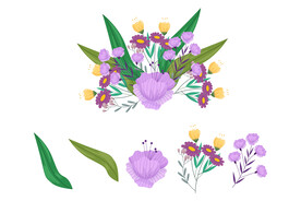 卡通花