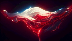 抽象红色流体艺术壁纸