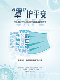 疫情防控佩戴口罩