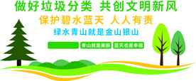 垃圾分类宣传知识点文化墙设计