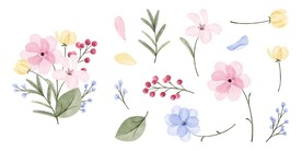 卡通花