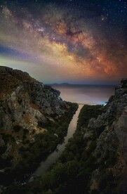 海边夜晚星空