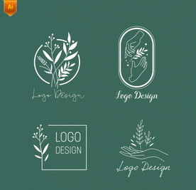 精致植物叶片logo
