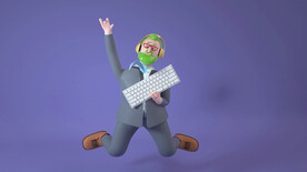 个性卡通风格商务西装潮流男士