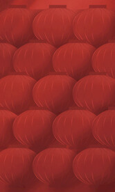 灯笼红色科技背景