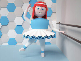 C4D模型 女孩