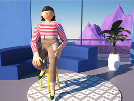 C4D模型  女孩