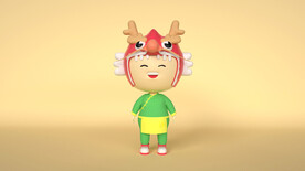 C4D模型儿童