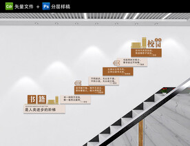楼梯文化墙