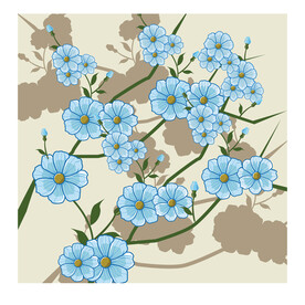 卡通花