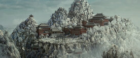 壁纸 雪山楼阁