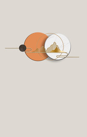 北欧几何玄关装饰画