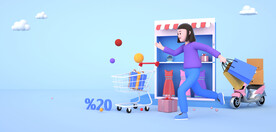 C4D模型 购物狂