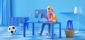 C4D模型 卡通人  