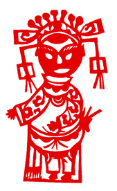 戏剧 京剧 窗花 剪纸
