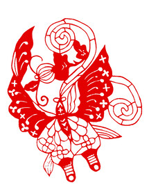 蝴蝶 窗花 剪纸