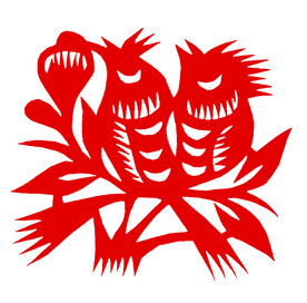 小鸟 窗花 剪纸