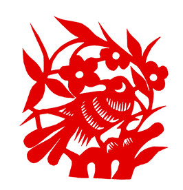 小鸟 窗花 剪纸