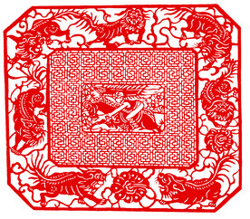 老虎 窗花