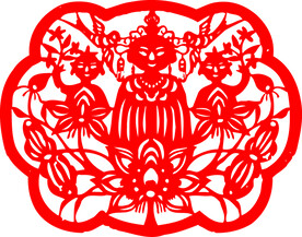  窗花 中国风 剪纸