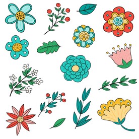 卡通花