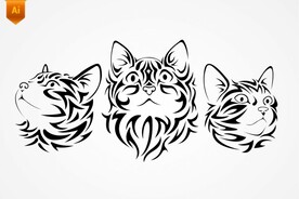 猫纹身花纹