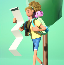 C4D模型 卡通人 