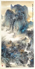 金阁秀峰图