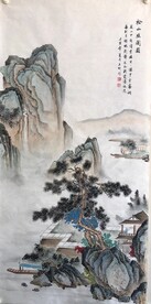 松山幽阁图