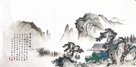 松林幽隐图