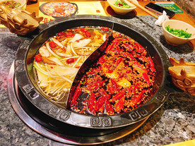 鸳鸯火锅摄影素材