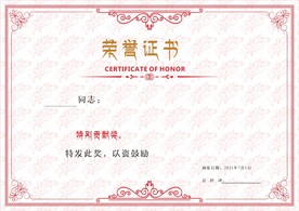 荣誉证书证件授权书模板