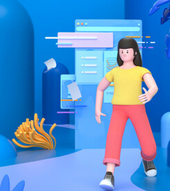 C4D模型卡通人