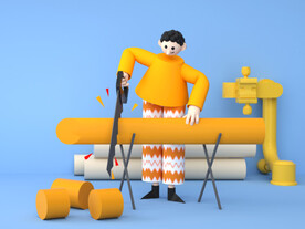 C4D模型 卡通人 