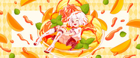 冰淇淋女孩插画